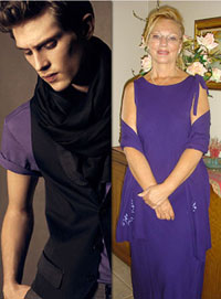 L-R: Stay stylish, Purple is forever flattering.