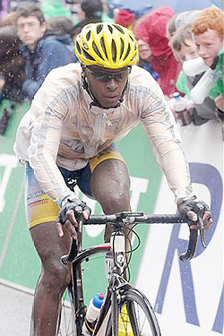 16 years on, Adrien Niyonshuti is mourning the loss of his loved ones. The countryu2019s top cyclist lost all his siblings in the 1994 Genocide against the Tutsi. (File photo)