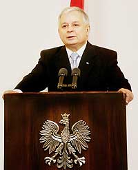 The late President Lech Kaczynski