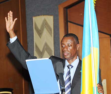 Defence minister Gen. James Kabarebe. (Photo / J. Mbanda)
