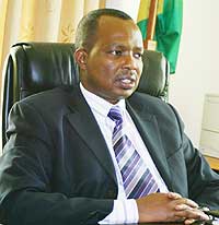 Infrastructure Minister Vincent Karega (File Photo)