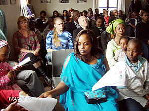 Members of the Rwandan Diaspora in Denmark and well wishers at the commemoration event in Copenhagen (Courtsey Photo)
