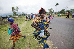 Violence in eastern Congo has forced thousands to flee their homes and led to widespread sexual violence against women. (Net photo)