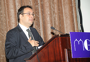 Karim Sadek , the managing director of Citadel Capital. (Photo by J. Mbanda)
