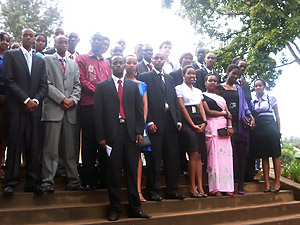 A cross section of the student Presidents who participated in the Commonwealth Mock Debate.