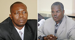 L-R: CONFIRMED ARRESTS:Deputy Prosecutor General Alphonse Hitiyaremye (File Photo), DENIED ARRESTS: IBUKA boss Theodore Simburudali (File Photo).