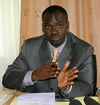 Environment Minister Stanislas Kamanzi