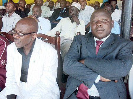 Sheikh Hassan Bahame (L) and Martin Habimana. (Photo: R. Mugabe)