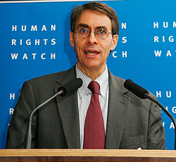 Discredited by the UN. Kenneth Roth, Director Human Rights Watch