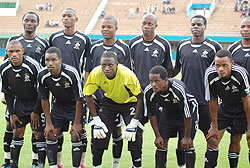 APR players take a group photo before their Primus league encounter with SC Kiyovu. The team will open the 2010 Kagame Cup with a clash against Vitalu2019O. (File Photo)