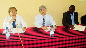 Hiroshi Murakami, Shokichi Sakata and Albert Yaramba.