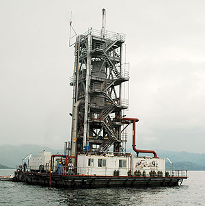 A methane plant on Lake Kivu (File Photo)