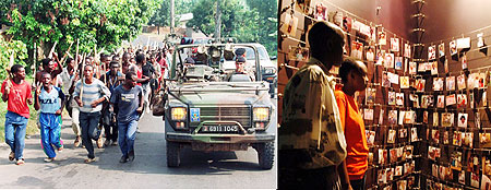 L-R : The 1994 Genocide against the Tutsi did not just happen. It was the process of dehumanizing that made the crime possible ; When one is in the Genocide Memorial, at Gisozi, one feels loss.