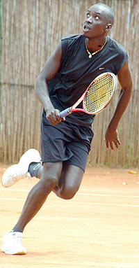 WANTS MORE HONOURS; Jean Claude Gasigwa is in Mombassa to take part in the ITF East African money circuit. (File Photo)