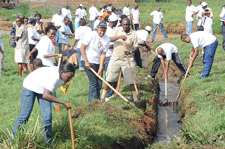 Umuganda is a nationwide  community work programme (File photo)