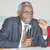 NEC Chairman Prof Chrysologue Karangwa