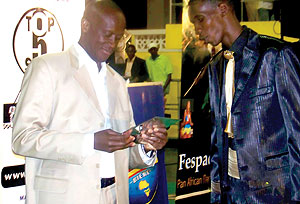 (L) The Minister of Sports and Culture, Joseph Habineza was the guest of honour.