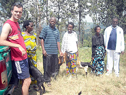Members of the Solidarity Team with some of the beneficiaries. (Photo: J.P Bucyensenge)