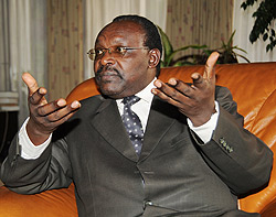 Issued several warnings to Blue: Franu00e7ois Kanimba, the BNR Governor (File photo)