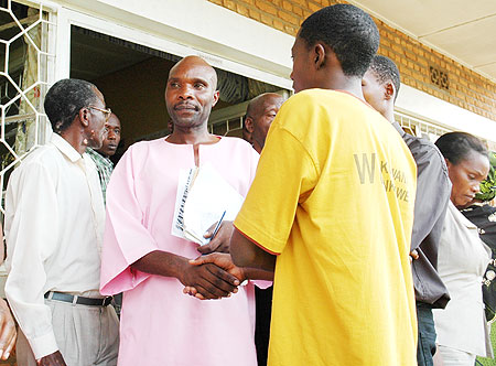 APPEALING SENTENCE: Bernard Hategekimana Mukingo leaving court on Monday (Photo; F. Goodman)
