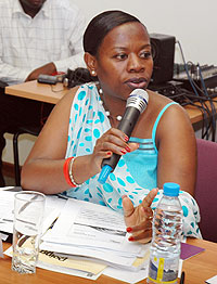 Rwandau2019s Minister of Commerce and Trade Monique Nsanzabaganwa (File Photo)
