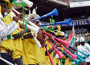The sound of the continent. The South African Vuvuzela