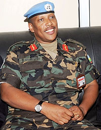 The UNAMID Force Commander Lt. Gen. Patrick Nyamvumba (File photo)