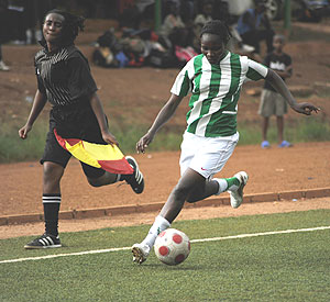 Rwandamn women have the platform to express themselves on the  pitch.