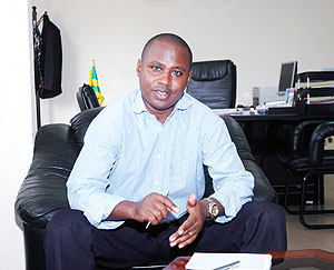 Dr.Emmanuel Nkurunziza the Director General of The National Land Centre. (Photo by F.H. Goodman)
