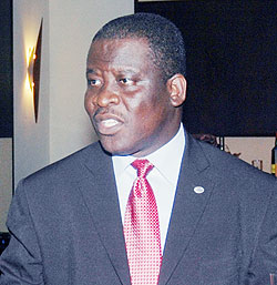 The Managing Director of Ecobank Rwanda, Daniel Sackey (File photo)