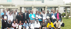 SSFR staff members who benefitted from the training pose for a group photo (courtsey photo)