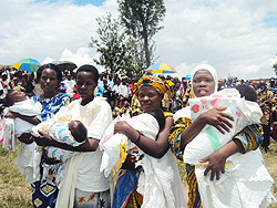 Some of the mothers who have benefited from advise of health counsellors.Photo D.Sabiiti