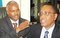 L-R: IN CHARGE; Dr. Charles Muligande, COMMENTED;Silas Lwakabamba (File Photo)