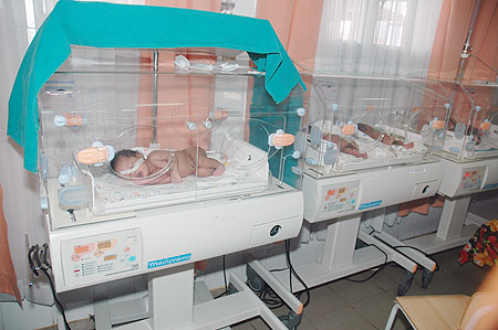Incubators in Kibagabaga Hospital.