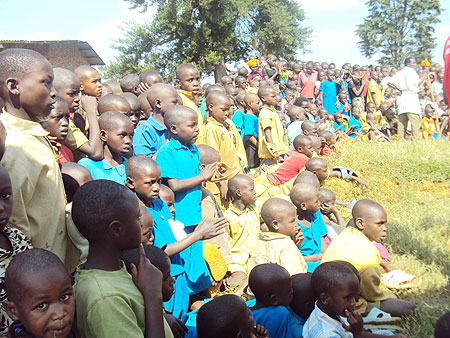 Hundreds of Children attended the African Child day cerebrations in Karongi district on thursday. (Photo: S. Nkurunziza)