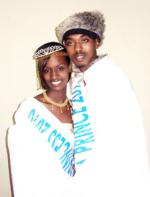 The newly crowned Prince and Princess, Virgile Ishimwe and Yvette Nsabimana.