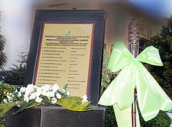 BRD Monument to kep the memory of fallen staff alive