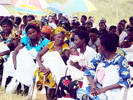 A cross section of mothers wait for medical attention in Nyamiyaga sector. (Photo / D.Sabiiti)