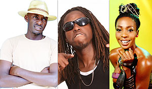 L-R : Sgt. Robert ; Rabadaba ; Cindy.