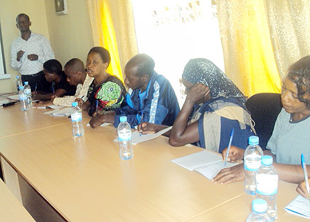 Peer educators during a session. (Photo: S. Rwembeho)