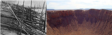 Photo above shows the devastation impact taken in 1927almost 19 years after explosion.