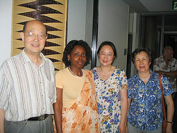 Guests at the Rwandan embassy during the All Nations Festival