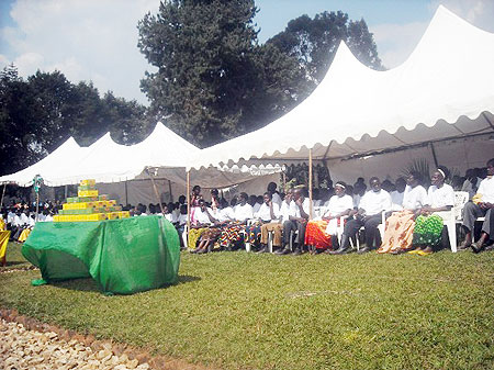 Residents at function in Kitabi. Photo C. Gakwaya