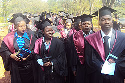First INATEK graduates. (Photo: S. Rwembeho)