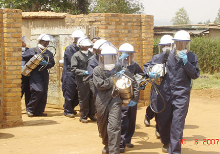 Indoor residual spraying has reduced Malaria infection. (Photo: HCC/MINISANTE)