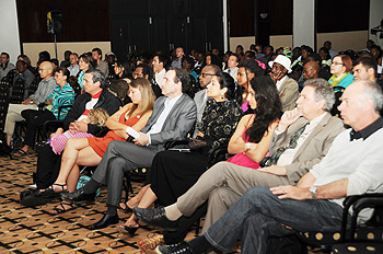 The opening ceremony was well attended.