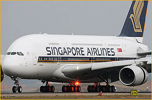 Coming to Rwanda? A Singapore Airlines craft