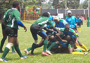 Rwandau2019s national side u2018the Silverbacksu2019 in action during a recent regional event. Buffaloes forms the lionu2019s share of the team.