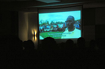 An excerpt from Thierry Michaelu2019s film u2018Katanga Businessu2019 that showed on the opening night of the Rwanda Film Festival
