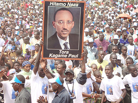 Kayonza residents at an RPF rally. (Photo: S. Rwembeho)